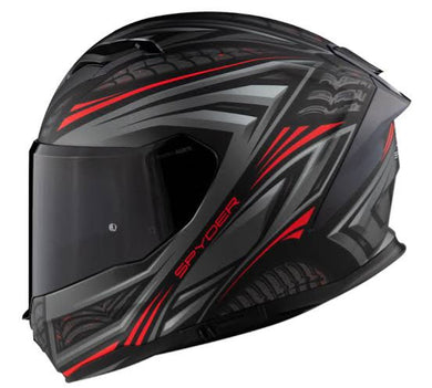 SPYDER CORSA GD 3411M S MATTE BLACK GRAY RED!!WITH FREE CLEAR LENS (DUAL VISOR)