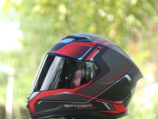 SPYDER CORSA 3651M S MATTE BLACK RED!!WITH FREE CLEAR LENS (DUAL VISOR)