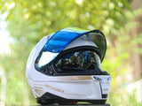 SPYDER FURY 1G01 ARTIC WHITE GOLD V2!! FREE CLEAR LENS (DUAL VISOR)