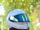 SPYDER FURY 1G01 ARTIC WHITE GOLD V2!! FREE CLEAR LENS (DUAL VISOR)
