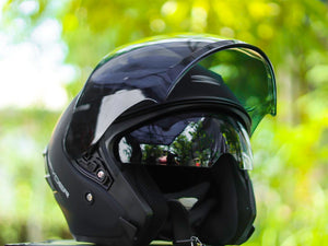 SPYDER FUEL PD 3001M S MATTE BLACK! FREE CLEAR LENSE (DUAL VISOR)