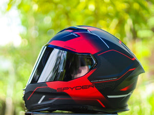 SPYDER CORSA 3651M S MATTE BLACK RED!! WITH FREE CLEAR LENS (DUAL VISOR)
