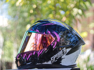 SPYDER CORSA 3921 FP BLACK PINK!!WITH FREE CLEAR LENS (DUAL VISOR)