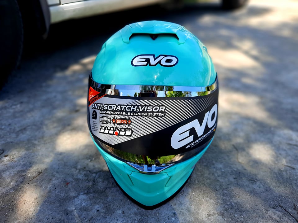EVO GT PRO TORTOISE BLUE SILVER LENS INSTALLED WITH FREE CLEAR LENS (DUAL VISOR)