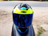 SPYDER MODULAR FORCE GD 3711 BSIB SHINY BLACK BLUE!! BLUE LENS INTALLED FREE CLEAR LENS (DUAL VISOR)