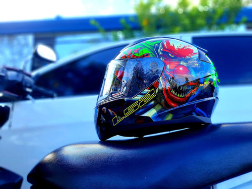 FF353 LS2 RAPID FULL FACE HAPPY DREAMS!! WITH FREE SMOKE LENS (SINGLE VISOR)