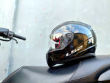 FF353 LS2 RAPID FULL FACE GLOSS BLACK!! WITH FREE SMOKE LENS (SINGLE VISOR)