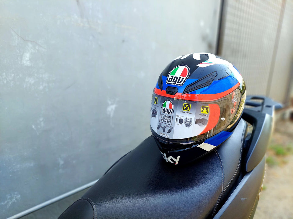 agv k1 iridium blue visor AGV K1 VR 46 SRT (SINGLE VISOR) – Kranos Gears