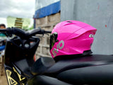 EVO SVX -02 RHODAMINE RED/PINK WITH FREE CLEAR LENS (DUAL VISOR)