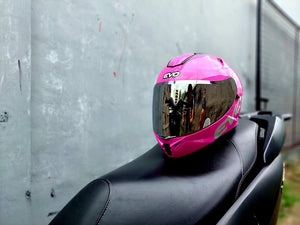 EVO SVX -02 RHODAMINE RED/PINK WITH FREE CLEAR LENS (DUAL VISOR)