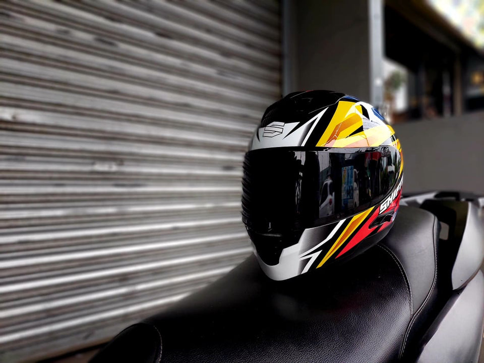 SHIFTER R1 PHILIPPINES YELLOW BLUE RED !! WITH FREE CLEAR LENS (DUAL VISOR)
