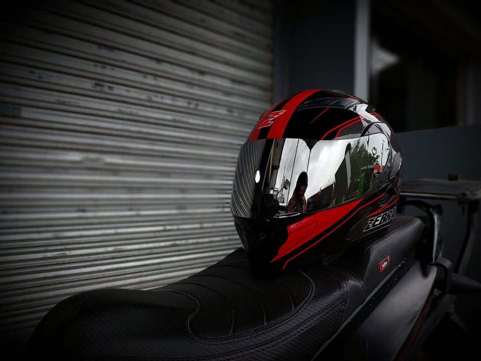 ZEBRA FF805 MODULAR #5 BLACK RED! FREE CLEAR LENS (DUAL VISOR)