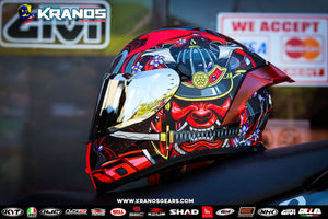 GILLE GTS -1 ARMOR MATTE RED! FREE CLEAR LENS & 2 SPOILER (DUAL VISOR)