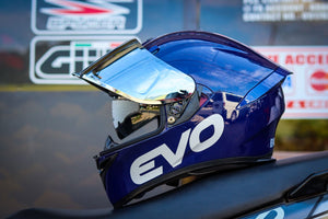EVO GSX 3000 GLOSS N BLUE WITH FREE CLEAR LENS (DUAL VISOR)