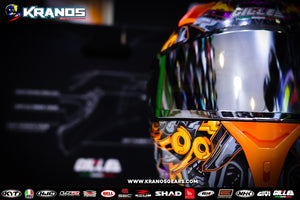 GILLE GTS -1 ANDROID BLACK YELLOW! FREE CLEAR LENS & 2 SPOILER (DUAL VISOR)