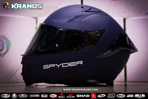 SPYDER FURY PD 700M  MATTE NAVY BLUE!! WITH FREE CLEAR LENS (DUAL VISOR)