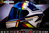 SPYDER CORSA GD 6231 BLUE RED!!WITH FREE CLEAR LENS (DUAL VISOR)