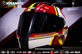 SPYDER CORSA GD 7631 S RED YELLOW!!WITH FREE CLEAR LENS (DUAL VISOR)