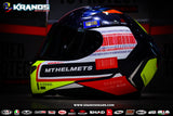 MT REVENGE2 G 7941 GLOSS BLUE!! WITH LENS LOCK SYSTEM & FREE CLEAR LENS (SINGLE VISOR)