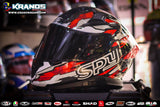 Spyder Recone + SPY GD 3621 S BLACK RED!! WITH FREE CLEAR LENS, AND SPOILER (DUAL VISOR)