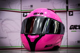 GILLE GXR MODULAR 526 SP GLOS ROSE RED!! FREE CLEAR LENS (DUAL VISOR)