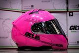 GILLE GXR MODULAR 526 SP GLOS ROSE RED!! FREE CLEAR LENS (DUAL VISOR)