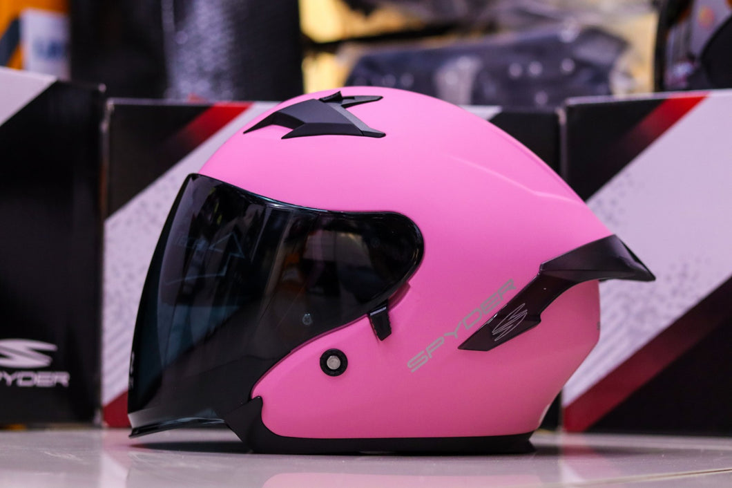 SPYDER FUEL PD 9001M S MATTE NUDE PINK! FREE CLEAR LENSE (DUAL VISOR)