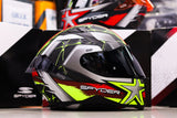 SPYDER FURY GD 4641m S MATTE GRAY RED NEON YELLOW!! FREE CLEAR LENS (DUAL VISOR)