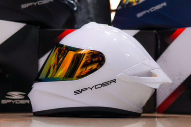 SPYDER SPIKE 2 P 1001 FR/RS PEARL WHITE SO!!WITH FREE CLEAR LENS (SINGLE VISOR)