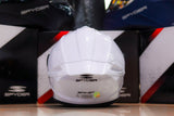 SPYDER SPIKE 2 P 1001 FR/RS PEARL WHITE SO!!WITH FREE CLEAR LENS (SINGLE VISOR)