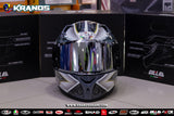 GILLE GTS - V1 135 MUFFLER BLACK GRAY!! FREE CLEAR LENS & SPOILER (DUAL VISOR)
