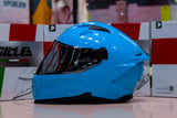 GILLE Z-501 (GTS V2) TIFFANY BLUE! FREE CLEAR LENS WITH BUILT IN SPOILER (DUAL VISOR)
