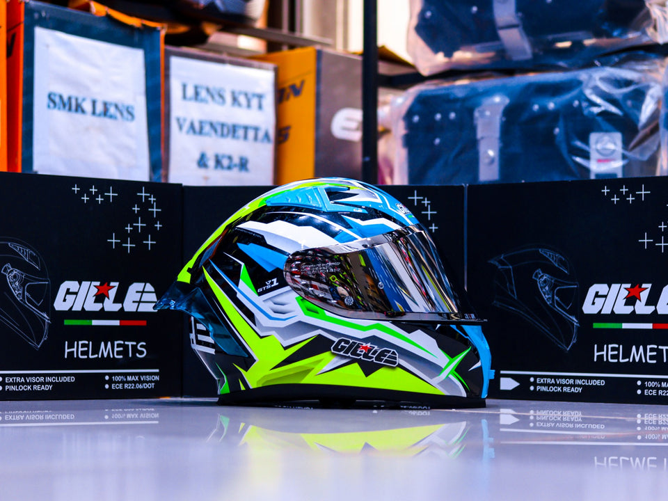 GILLE GTS V1 135 HASTE BLACK YELLOW! FREE CLEAR LENS & SPOILER (DUAL VISOR)