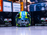 GILLE GTS V1 135 HASTE BLACK YELLOW! FREE CLEAR LENS & SPOILER (DUAL VISOR)