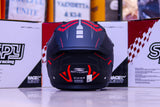 SPYDER CORE G 3612M RS MATTE BLACK RED!! WITH FREE LENS (DETACHABLE CHIN)