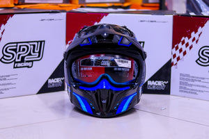 SPYDER CORE G 3742 BS BLACK BLUE!! WITH FREE LENS (DETACHABLE CHIN)