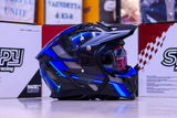 SPYDER CORE G 3742 BS BLACK BLUE!! WITH FREE LENS (DETACHABLE CHIN)